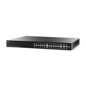 Cisco SF300-24P 24-Port 10/100 PoE Managed Switch with Gigabit Uplinks