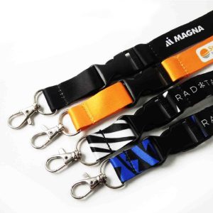 Thermal Print Neck Lanyard with dog hook with Your Organization logo