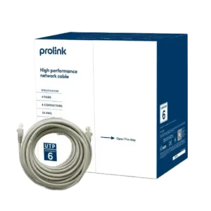 PROLiNK CAT6 UTP Cable 23AWG Gray For Full Box Sales (305 Meter/1000FT)